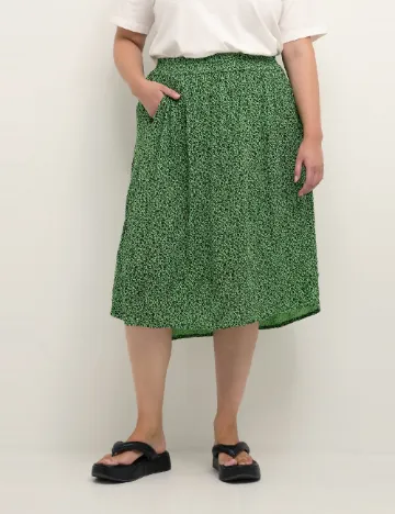 Fusta Kaffe Curve, verde Verde