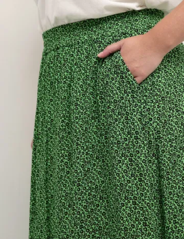 Fusta Kaffe Curve, verde Verde