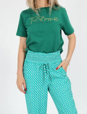 Pantaloni Cream, verde