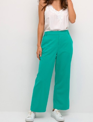 Pantaloni Cream, turcoaz