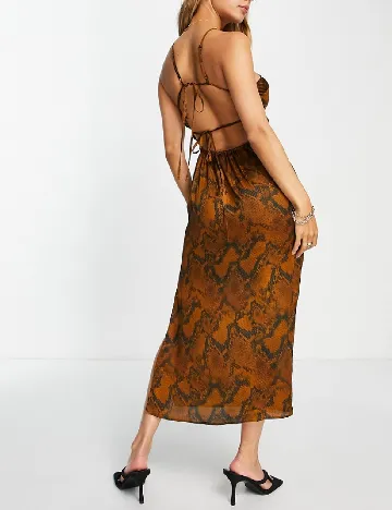 Rochie medie Top Shop, maro