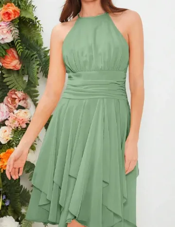 Rochie scurta SHEIN, verde Verde