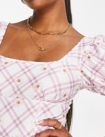 Rochie medie Miss Selfridge, alb