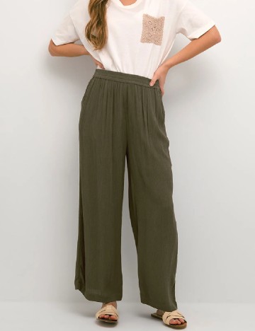 Pantaloni Kaffe, verde