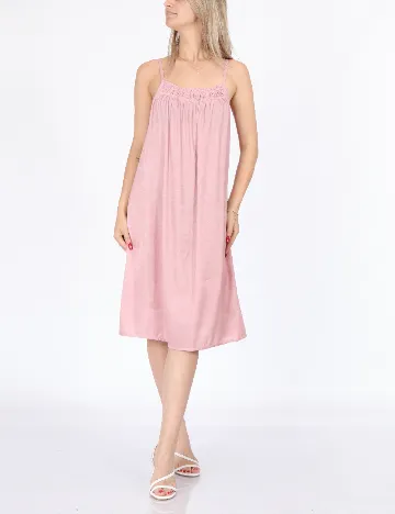 Rochie scurta Cream, roz