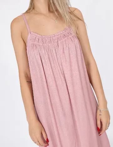 Rochie scurta Cream, roz