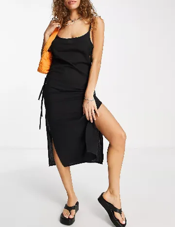 Rochie medie ASOS, negru Negru