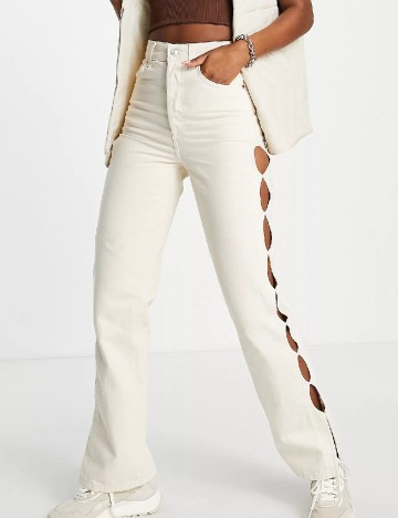 Blugi Top Shop, crem