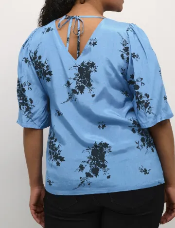 Bluza Kaffe Curve, albastru