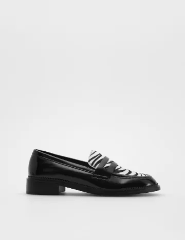 Mocasini Reserved, negru