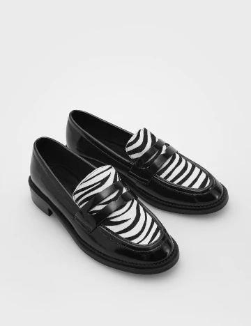 Mocasini Reserved, negru
