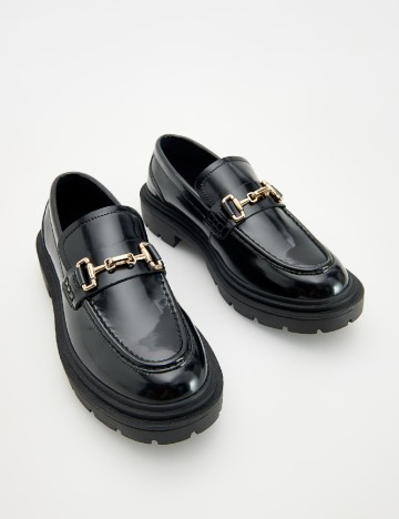 Mocasini Reserved, negru