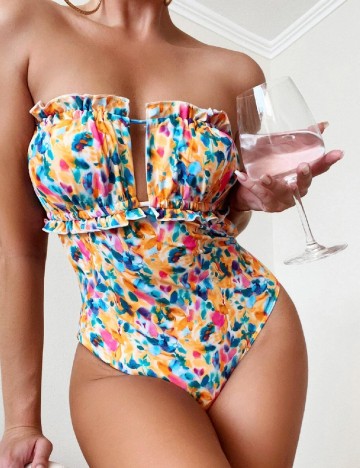 Costum de baie SHEIN, mix culori