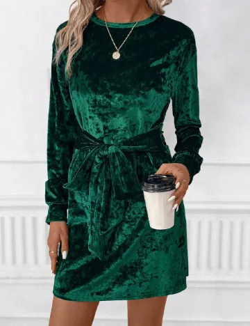 Rochie scurta SHEIN, verde