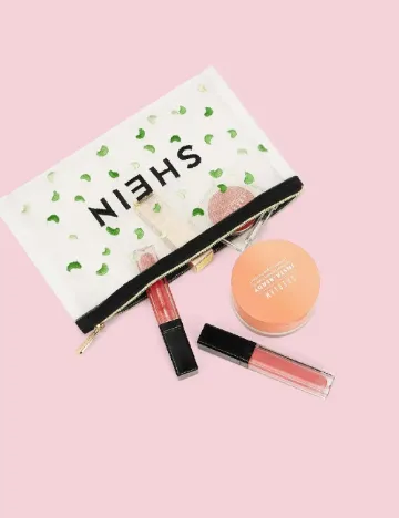 Geanta cosmetice SHEIN, alb
