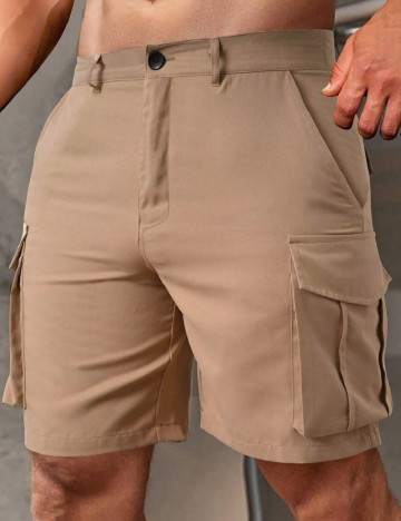 Pantaloni scurti SHEIN, maro