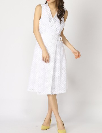 Rochie medie Marciano Guess, alb