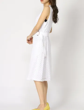 Rochie medie Marciano Guess, alb Alb