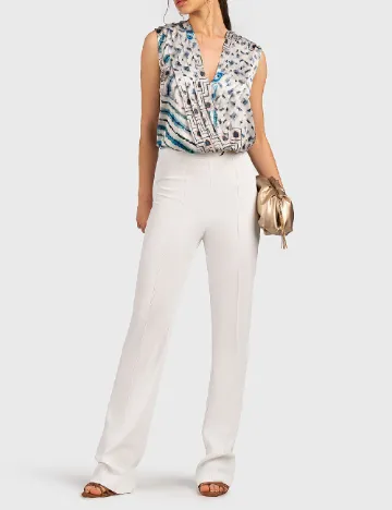Pantaloni Marciano Guess, alb