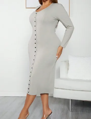 Rochie medie SHEIN CURVE, gri