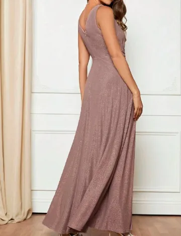Rochie lunga SHEIN, roz pudra inchis