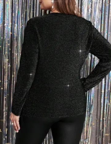 Bluza SHEIN CURVE, negru Negru