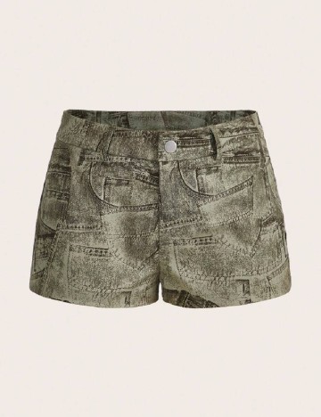 Pantaloni scurti Romwe, verde