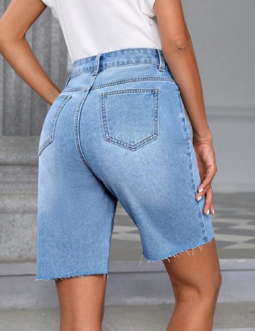 Pantaloni scurti SHEIN, albastru