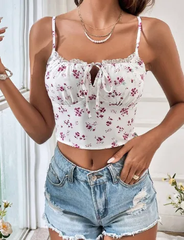 Top SHEIN, alb