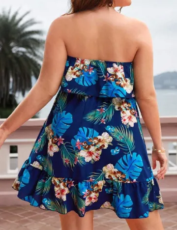 Rochie scurta SHEIN CURVE, albastru