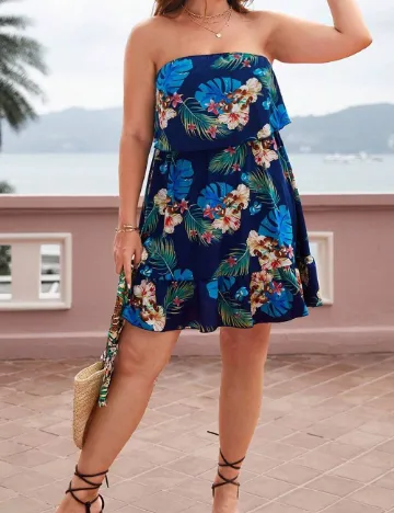 Rochie scurta SHEIN CURVE, albastru