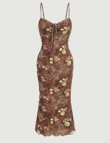 Rochie medie SHEIN, maro