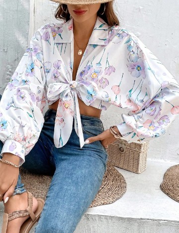 Top SHEIN, alb