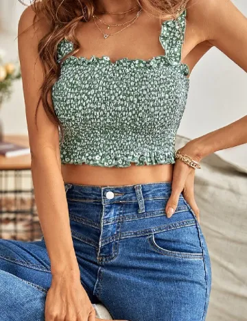 Top SHEIN, verde