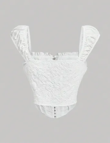 Top SHEIN, alb
