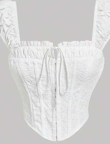 Top SHEIN, alb