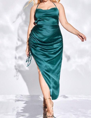 Rochie lunga SHEIN CURVE, verde