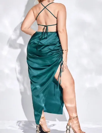 Rochie lunga SHEIN CURVE, verde
