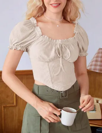 Top SHEIN, crem
