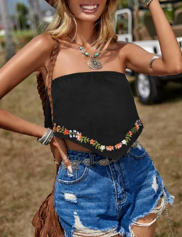 Top SHEIN, negru