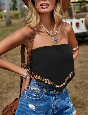 Top SHEIN, negru