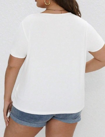 Bluza SHEIN CURVE, alb