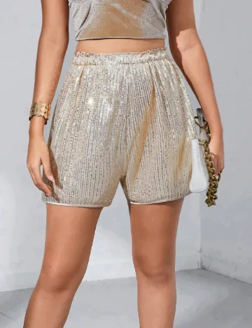 Pantaloni scurti SHEIN, crem