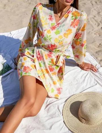Rochie scurta SHEIN, crem