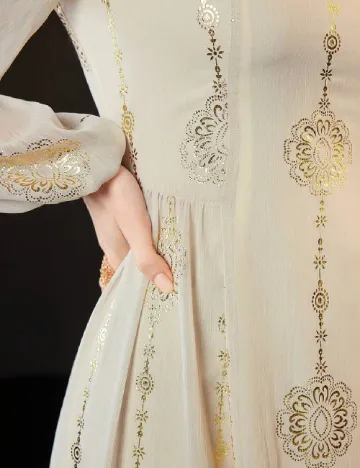 Rochie lunga SHEIN, crem