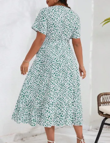 Rochie medie SHEIN CURVE, floral Floral print