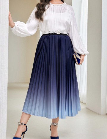Bluza SHEIN CURVE, alb
