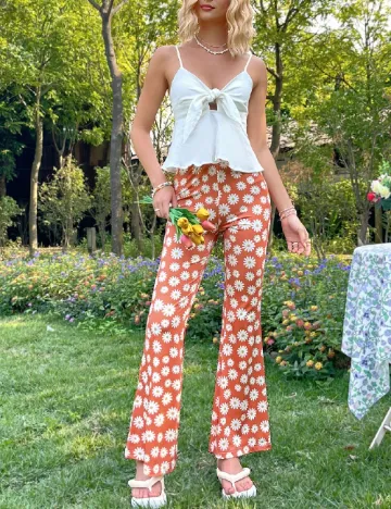 Pantaloni SHEIN, portocaliu