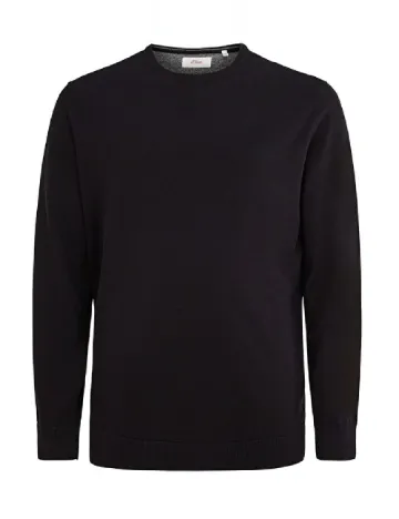 Bluza s.Oliver Plus Size Men, negru