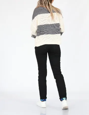 Pulover American Eagle, alb/gri